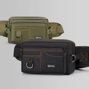 Multi functional waist bag - adjustable shoulder strap, chest bag with multiple pockets design, suitable for outdoor hiking, cyc