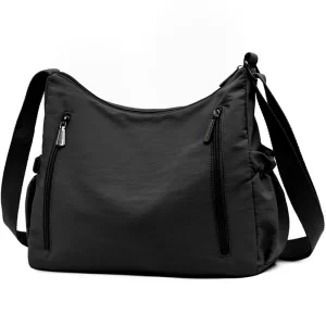 Women's large capacity - adjustable shoulder strap and zipper closure, smooth surface, travel bag