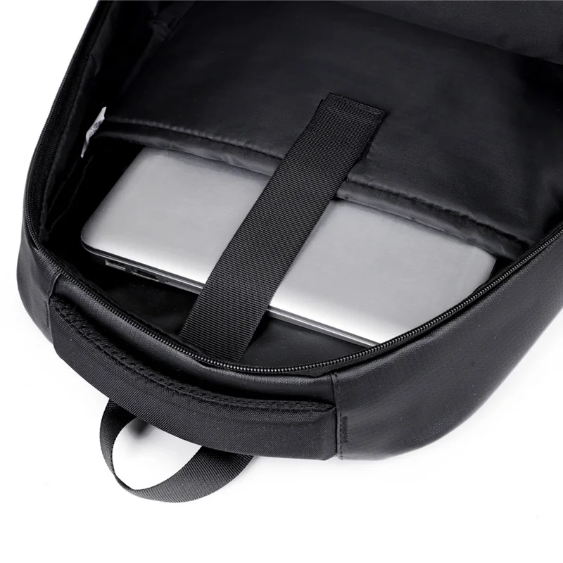 Laptop backpack, large capacity business travel backpack, adjustable shoulder strap, multiple pockets, safety zipper closure - Image 5